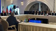 ببینید | نشست سه‌جانبه همکاری در زمینه‌های حمل‌ونقل، انرژی و گمرک بین ایران، آذربایجان و روسیه با حضور وزیر راه و شهرسازی