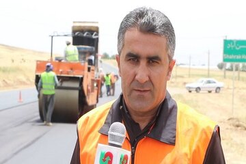 ایمن‌سازی محور روانسر - کامیاران کرمانشاه با نصب ۱۵۴ قطعه نیوجرسی مفصلی