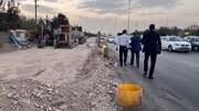ببینید|بازدید مهندس باقرجوان سرپرست اداره کل راهداری و حمل و نقل جاده‌ای استان البرز بهمراه مهندس ولی پور معاون راهداری از پروژه تعریض آزادراه کرج قزوین محدوده پل فردیس