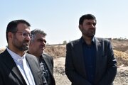 بازدید مسئولان استان سمنان از اراضی نهضت ملی مسکن شهرستان سرخه