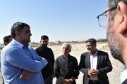 بازدید مسئولان استان سمنان از اراضی نهضت ملی مسکن شهرستان سرخه