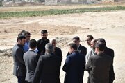 بازدید مسئولان استان سمنان از اراضی نهضت ملی مسکن شهرستان سرخه