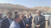ببینید| بازدید استاندار و مدیر کل راه و شهرسازی سیستان و بلوچستان از عملیات ساخت پل حرمک
