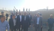 ببینید| بازدید استاندار و مدیر کل راه و شهرسازی سیستان و بلوچستان از عملیات ساخت پل حرمک