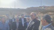 ببینید| بازدید استاندار و مدیر کل راه و شهرسازی سیستان و بلوچستان از عملیات ساخت پل حرمک