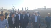 ببینید| بازدید استاندار و مدیر کل راه و شهرسازی سیستان و بلوچستان از عملیات ساخت پل حرمک(2)