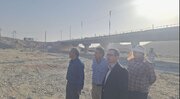 ببینید| بازدید استاندار و مدیر کل راه و شهرسازی سیستان و بلوچستان از عملیات ساخت پل حرمک(2)