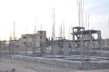 اخرین وضعیت پیشرفت فیزیکی پروژه ۸۰۰ واحدی نهضت ملی مسکن شهرستان نایین