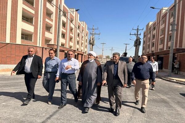 بازدید بازرس کل قضایی خوزستان از پروژه نهضت ملی مسکن اهواز خوزستان
