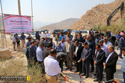 آیین شروع بهسازی فاز سوم محور غیر شریانی تنگ مهر با اعتباری افزون بر ۲۲۴ میلیارد ریال با حضور مسئولان برگزار شد