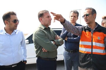بازدید مدیرکل دفتر ایمنی راههای سازمان راهداری کشور از محورهای حادثهخیز فارس