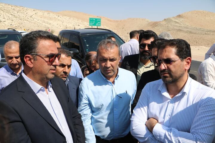 بازدید معاون وزیر راه و شهرسازی از پروژه‌های بزرگراهی جنوب فارس