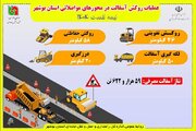 اطلاع نگاشت | عملکرد روکش آسفالت راههای استان بوشهر طی نیمه نخست سال جاری