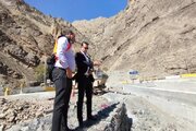 ببینید|بازدید مهندس باقرجوان سرپرست اداره کل راهداری و حمل و نقل جادهای استان البرز از پروژه های در حال اجرای محور کرج_کندوان