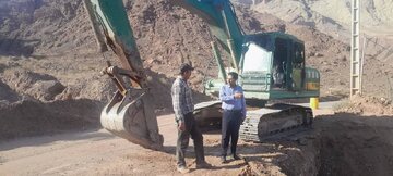 آغاز عملیات اجرایی ایمن‌سازی محور روستایی فرح‌آباد خمده