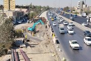 ببینید|عملیات تعریض آزادراه کرج-تهران لاین جنوبی حدفاصل پل استاندارد تا پل فردیس