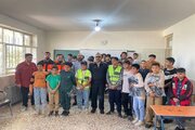 ببینید| برگزاری همایش و ارتقاء سطح ایمنی تردد دانش آموزان حاشیه راه ها در روستای احمدآباد مصدق شهرستان نظرآباد