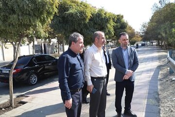 بازدید معاون وزیر راه و شهرسازی و مدیرعامل شرکت بازآفرینی شهری ایران و مدیرکل راه و شهرسازی استان البرز از اراضی جواد آباد کرج