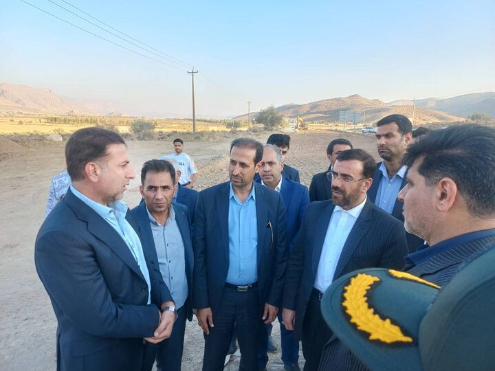 حضور مدیرکل راهداری و حمل‌ونقل جاده ای فارس در سفر شهرستانی استاندار فارس به ارسنجان