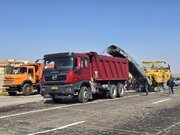 آغاز پروژه بهسازی محور انار - شهربابک