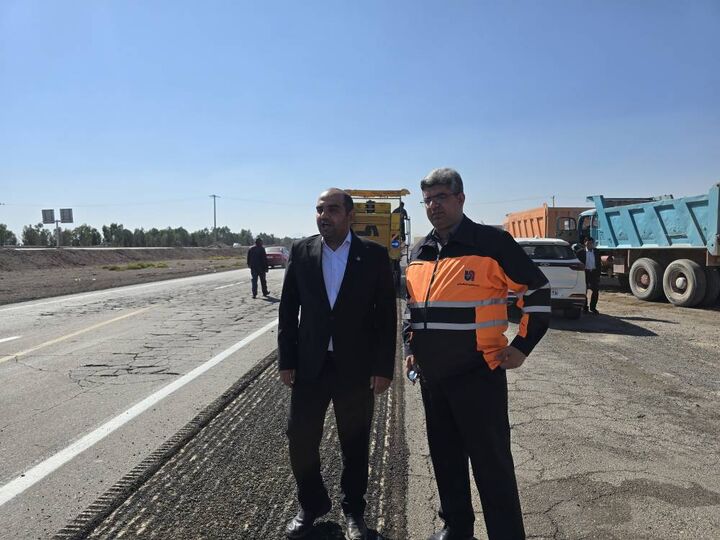 ببینید| آغاز پروژه بهسازی محور انار - شهربابک