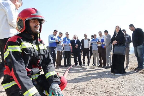 مانور مشترک «لحظه صفر» در ایستگاه راه‌آهن شهید مطهری مشهد برگزار شد