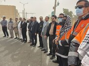 ببینید | حضور پرشور جامعه راهداری و حمل ونقل جاده ای سیستان و بلوچستان در مراسم راهپیمایی یوم الله  ۱۳ آبان