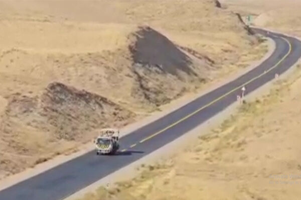 خط کشی محور بیجار_ همدان به طول ۴۵ کیلومتر