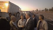 ببینید| بازدید استاندار و مدیر کل راه و شهرسازی سیستان و بلوچستان از عملیات ساخت بزرگراه زاهدان-خاش