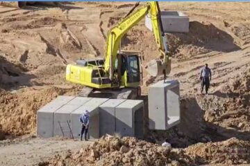 پروژه پل آبرو روستای ابراهیم آباد بیجار