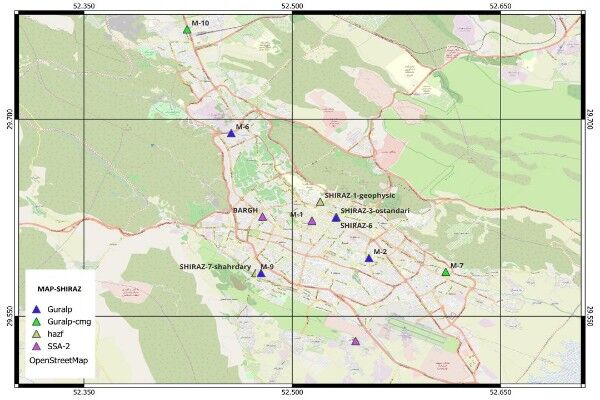 راه‌اندازی ۶ ایستگاه شتابنگار زلزله در شهر شیراز