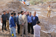 ببینید|بازدید مدیرکل منطقه جنوب شرکت ساخت و توسعه زیربناهای حمل‌ونقل کشور از قطعات در حال احداث باند دوم محور لار – بندرعباس