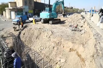 ویدیو|تعریض پل ساسانی در آزادراه کرج تهران