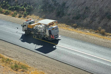 خط کشی محورهای شهرستان سنندج