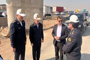 ببینید|جلسه بررسی و نصب عرشه پل آزادراه شهید سلیمانی به آزاد راه کرج قزوین با حضور مهندس باقرجوان و رییس پلیس راه استان البرز و دکتر رحمانی مدیر عامل شرکت احداث آزادراه شمالی کرج