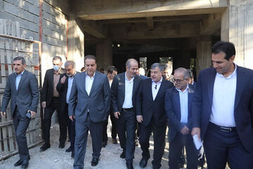 بلزدید از مراحل اجرایی پروژه «برج هنر ایلام»