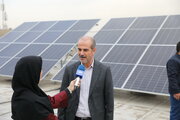 ببینید | آیین بهره برداری از نخستین مدرسه مجهز به نیروگاه خورشیدی شهر تهران (محله سیروس)