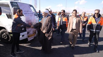 رزمایش گرامیداشت قربانیان حوادث جاده‌ای استان همدان با حضور آیت الله ناصری