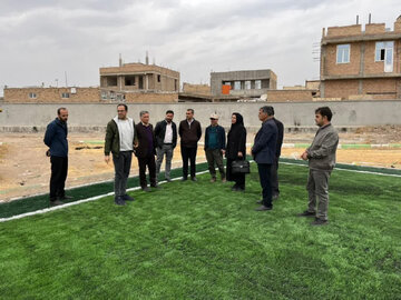 تحویل زمین چمن پارک دانش سراب و اتخاذ تمهیدات لازم برای آغاز بازسازی بازار سرپوشیده