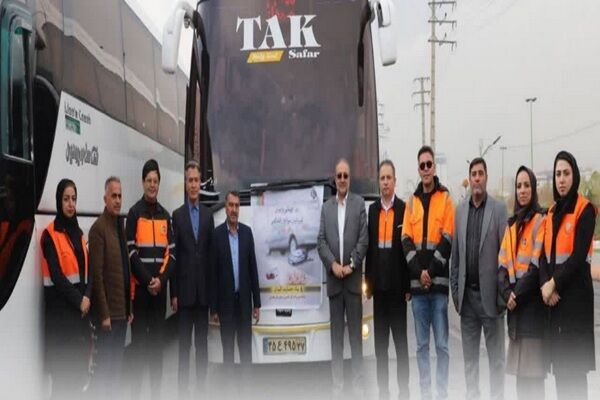 برگزاری مراسم روز جهانی یادمان قربانیان حوادث جاده‌ای و بازدید مدیرکل راهداری آذربایجان غربی از ناوگان مسافربری