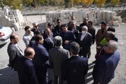 بازدید مدیران ملی و استانی از اراضی و طرح‌های نهضت ملی مسکن شهرستان لنجان