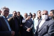 بازدید مدیران ملی و استانی از اراضی و طرح‌های نهضت ملی مسکن شهرستان لنجان