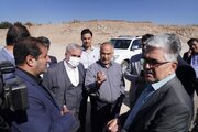بازدید مدیران ملی و استانی از اراضی و طرح‌های نهضت ملی مسکن شهرستان لنجان