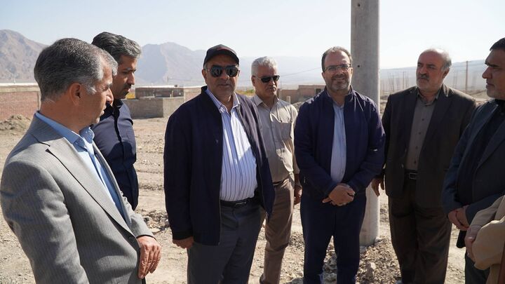 بازدید فاز اول طرح‌های نهضت ملی مسکن و جوانی جمعیت در شهر گلباف