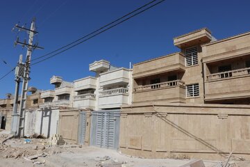 پیشرفت فیزیکی ۹۵ درصدی پروژه ۴۸ واحدی مسکن مهر شهرستان باغملک 