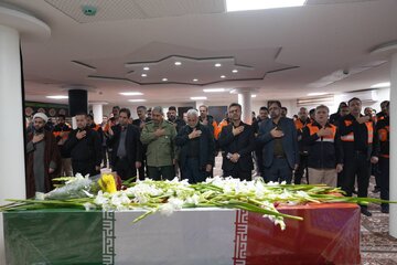 میزبانی از شهید گمنام در اداره کل راهدار ی و حمل و نقل جاده ای همدان