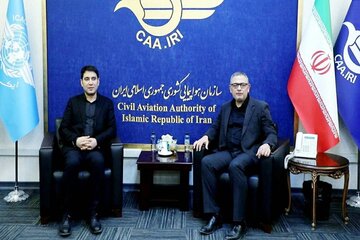 دیدار رئیس سازمان هواپیمایی کشوری با استاندار کردستان