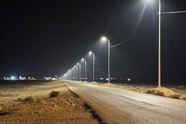 راه روستایی «سرمل - حسینکی» در بوشهر روشن شد