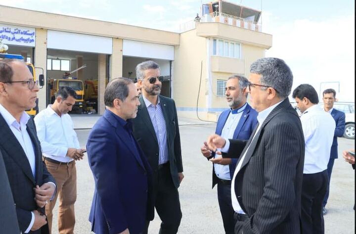 بازدید عضو هیئت مدیره و راهبر عملیات فرودگاهی از فرودگاه‌های ایرانشهر و سراوان