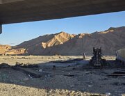 ببینید| آخرین وضعیت پیشرفت فیزیکی پل  ۱۸۹ متری حرمک در شمال سیستان و بلوچستان